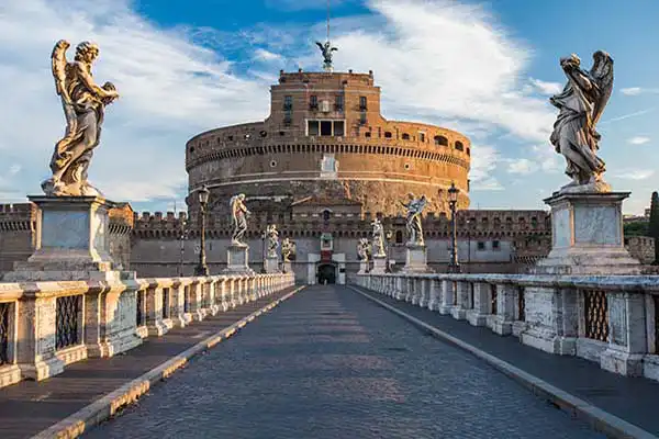 Castel Sant’Angelo fortress along the Tiber River in Rome