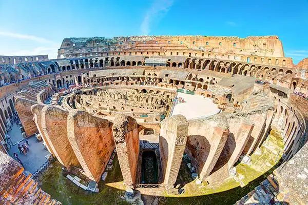 Exterior of the Colosseum in Rome
