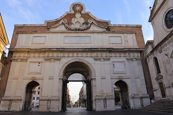Porta del Popolo in Rome