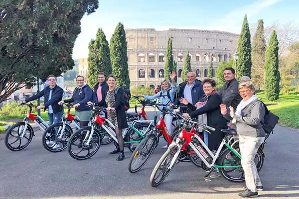 rome sightseeing by bike
